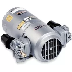 GAST 3HBB-32-M300AX Piston Air Compressor, 115 VAC, Stainless Steel Valve