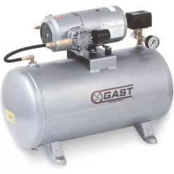 GAST 3HBB-69T-M300AX Electric Air Compressor, Tank Mounted, Single Phase