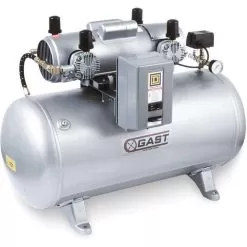 GAST 7HDD-70TA-M750X Electric Air Compressor Tank Mounted