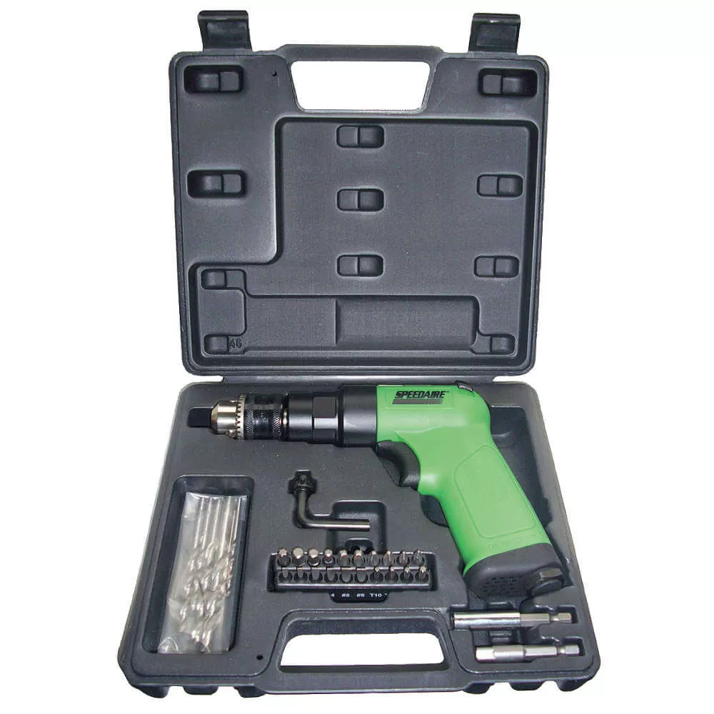 SPEEDAIRE 12V744 Air Drill Industrial Pistol 14 Inch 3 SPEEDAIRE 12V744 Air Drill Industrial Pistol 14 Inch