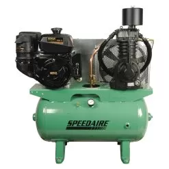 SPEEDAIRE 5F564 Stationary Air Compressor, Powder Caoted Finish, Horizontal Tank
