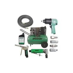 SPEEDAIRE 7DW87 Portable Electric Air Compressor Combo
